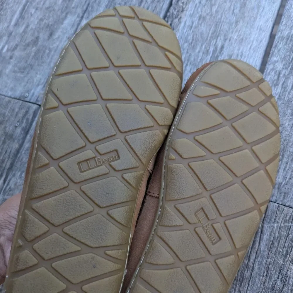 Llbean Men's Brown and Tan Slippers